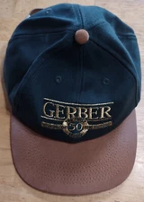Vintage Gerber Scientific Products embroidered 50th anniversary cap hat leather