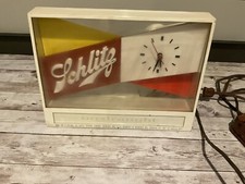 ORIGINAL 1955 SCHLITZ ON DRAUGHT BEER BAR CLO...