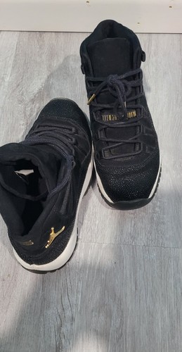 Nike Air Jordan Retro 11 Heiress Stingray Black Gold Women’s Sz 5 Y - Picture 6 of 6