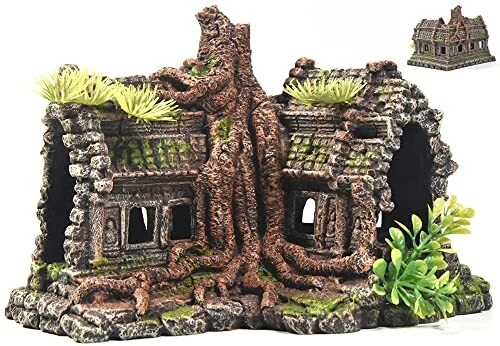Temple aquarium decoration hot sale