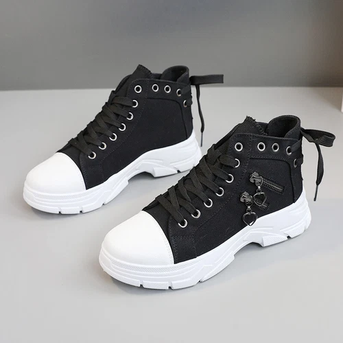 Damenschuhe Frühling Atmungsaktive Canvas Schuhe Freizeitschuhe Sport Schuhe - Bild 7 von 30