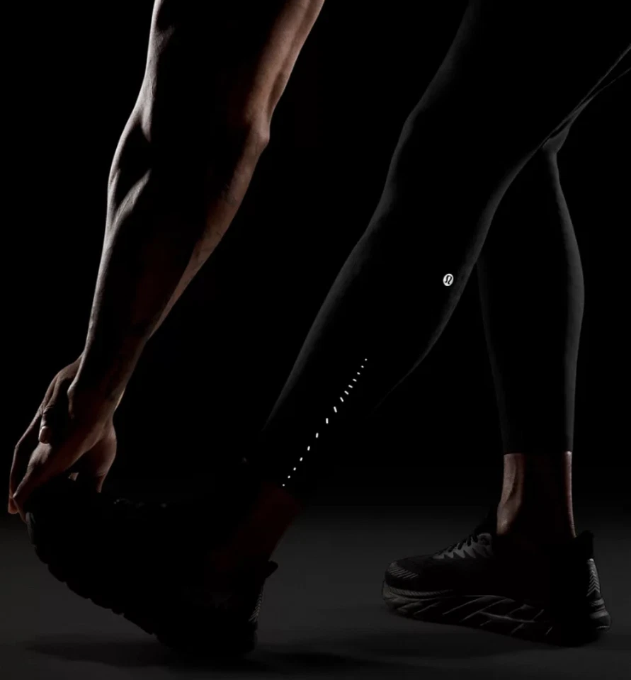 Lululemon Men's SenseKnit Tech Running Tight 28" Black Grey  RRP £138 LM5AB15 - Image 3 of 4