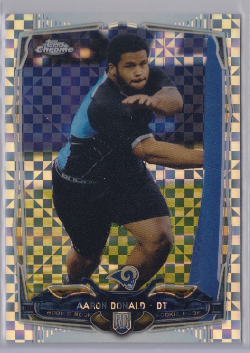 Aaron Donald 2014 Topps Chrome Xfractor Parallel Rookie RC #175