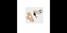 REBATED TUBULAR MORTICE LATCH 3 INCH - 3" (76mm) IN BRASS FINISH UNION - NEW