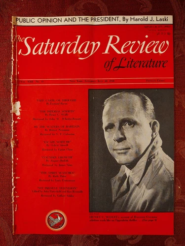 SATURDAY REVIEW July 20 1940 Henry C Wolfe Harold J Laski Leonard Bacon