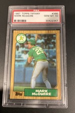 1987 Topps Tiffany Mark McGwire #366 PSA 10 Gem Mint Rookie RC A's 