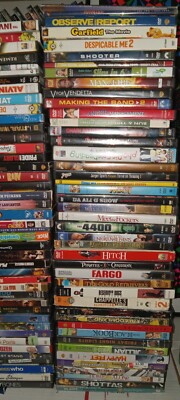 DVD Lot of 90 Films Movies Estate Sale Collection Comedy Thriller