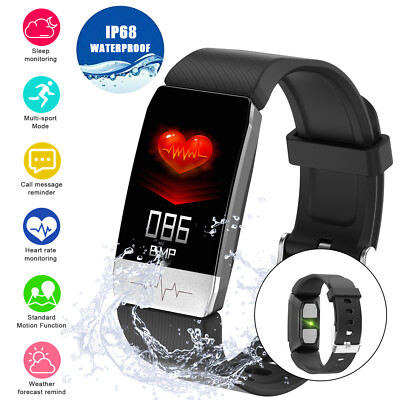 Fitness Watch with Heart Rate(BPM) ECG Blood  Pressure/Oxygen(SPO2)