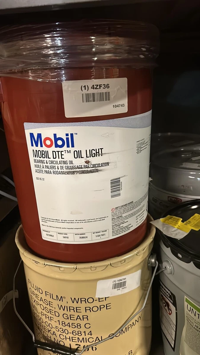 Mobil Dte Oil Light Viscosity Shelly Lighting