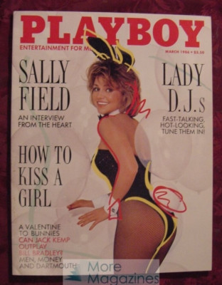 PLAYBOY March 1986 SALLY FIELD KIM MORRIS GEORGE V. HIGGINS JOHNNY