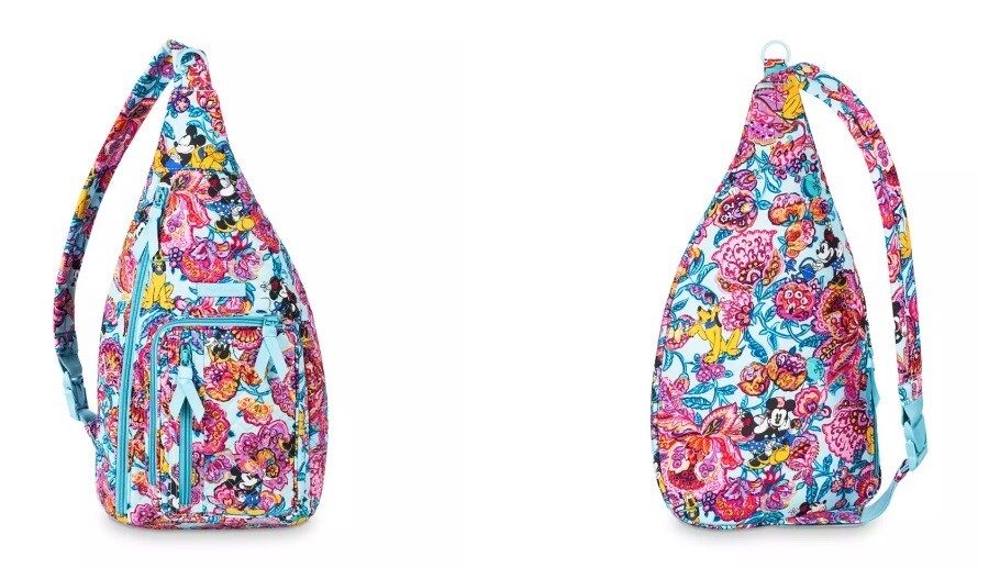 Vera Bradley Disney Mickey Mouse Friends Colorful Garden Sling Backpack Bag New