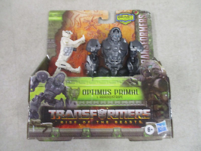 MOC 2022 TRANSFORMERS RISE OF THE BEASTS OPTIMUS PRIMAL & ARROWSTRIPE FIGURE SET