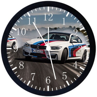 Super Car Wall Clock 12'' Large Personalized option with adding names E374