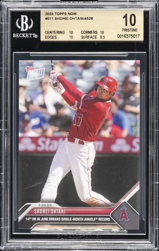 2023 TOPPS NOW #511 SHOHEI OHTANI BGS 10 PRISTINE