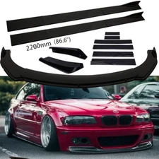 Front Bumper Lip Splitter Side Skirts Rear Canard+Diffuser For E90 E92 E93 325i