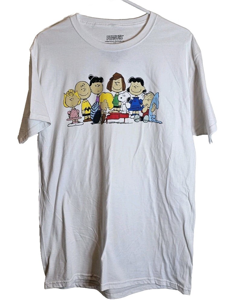 Charlie Brown Snoopy Gang Officially Licensed Men's T-Shirt Size M
