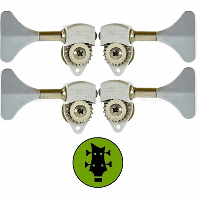 NEW Hipshot USA HB6 1/2'' Ultralite  Bass Tuning Y Key L2+R2 Set - SATIN CHROME
