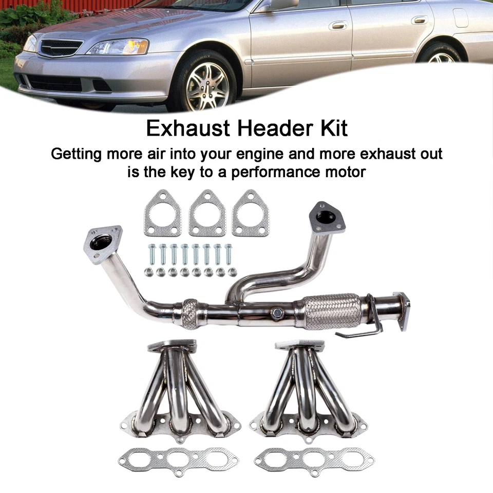 Exhaust Manifold Header 1 Set Fit Acura CL 2002-2003 Fit Acura TL 3.2L 1999-2003 - Изображение 4 из 4