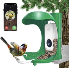 Fussbric Smart Bird Feeder with Camera, AI Recognition and Bird Sensing, Smart..