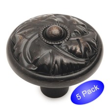  5 Pack Cosmas Oil Rubbed Bronze Round Cabinet Knobs 10559ORB