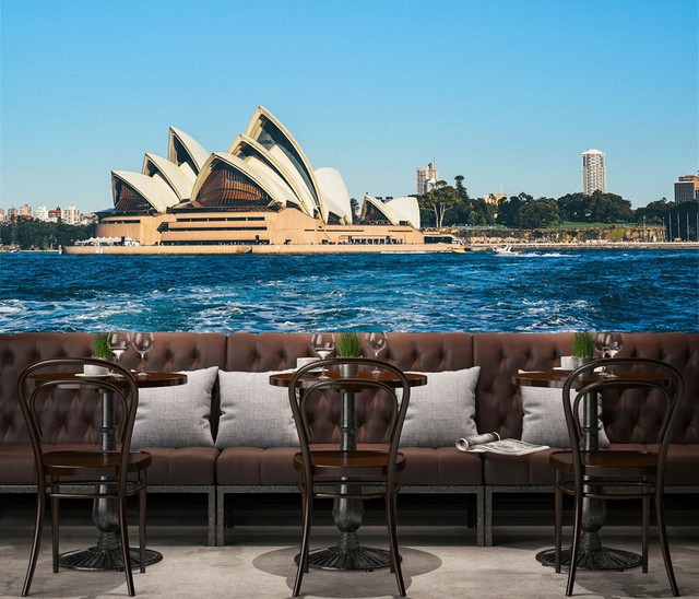 3D Sydney Opera House 43 Wall Paper Print Wall Decal Deco ...