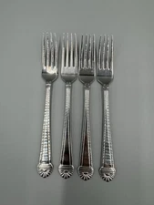 4 Shell Pattern Forks 18/8 World 66 Flatware Korea