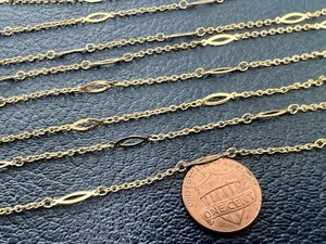 3 Yards Tiny Delicate Vintage Gold Mixed Marquis Link Chain DIY Findings Jewelry