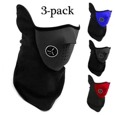 3 PCS Winter Windproof Face Mask Face Cover Fleece Thermal Mask for Cold Weather