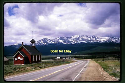 Leadville, Colorado, Malta Schoolhouse in 1965, Kodachrome Slide aa 16-20b