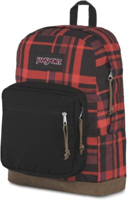 brown checkered jansport backpack Right Pack Expressions padded shoulder straps Jansport - Right Pack Expressions