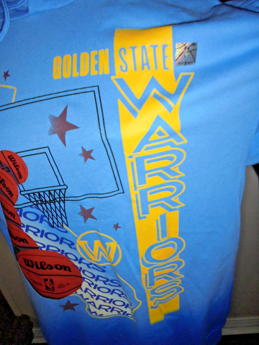 GOLDEN STATE WARRIORS HOODIE - MED - Picture 3 of 4