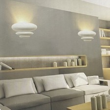 Applique gesso da parete verniciabile moderno lampada da muro luce lampadine g9