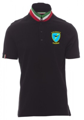 Poloshirt T-Shirt Herren Kurzarm Fallschirmjägerbrigade Blitz Parà NA