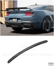 Hydro-Dipped Carbon Fiber GT Wing Rear Gurney Flap Spoiler 24-Up Ford Mustang