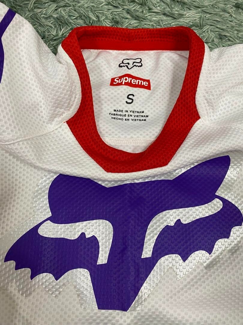 Supreme Fox Racing Moto Jersey Multi color 2018SS White Red Supreme Fox Racing Moto Jersey Multi color 2018SS White Red