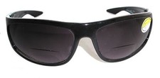 Wrap BIFOCAL Sun Reader Reading Sunglasses - Black- Brown or Gray
