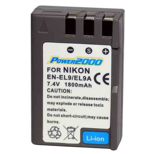 Power2000 ENEL9A ENEL9 Rechargeable Battery for Nikon D3000, D5000