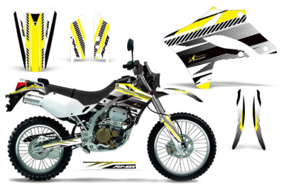 MX Graphics Set Aufkleber für Kawasaki KLX250 D-Tracker 2004-2016 Teck Gelb