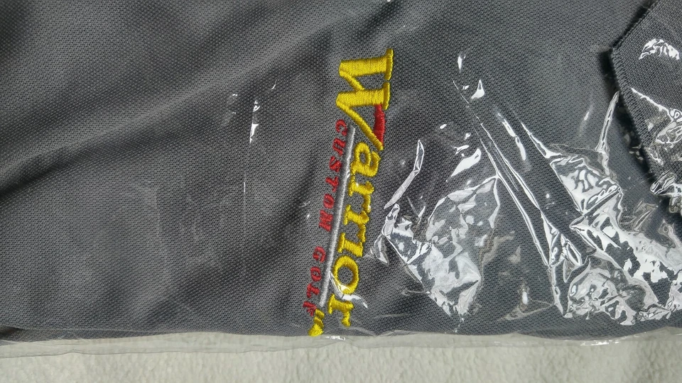 Polo WARRIOR CUSTOM GOLF Bordado Verde XL ¡Nuevo! Grandes originales americanos Foto 2 de 4