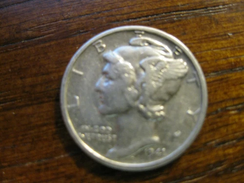 1941 "Mercury" Liberty Dime XF-AU