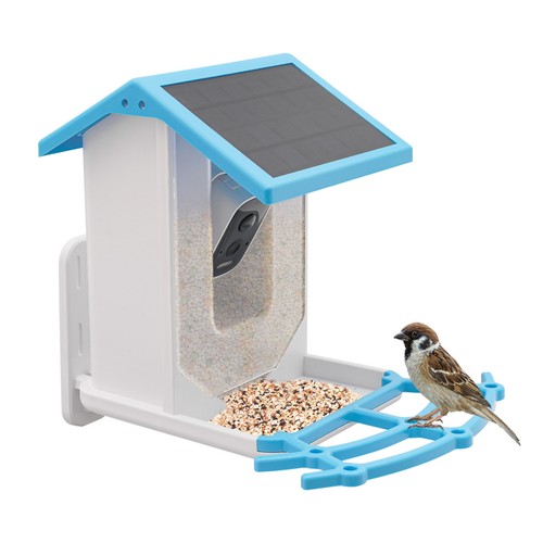 Waterproof Solar Bird Feeder 4MP HD Camera Live AI Recognition Birds with PIR - Picture 5 of 14