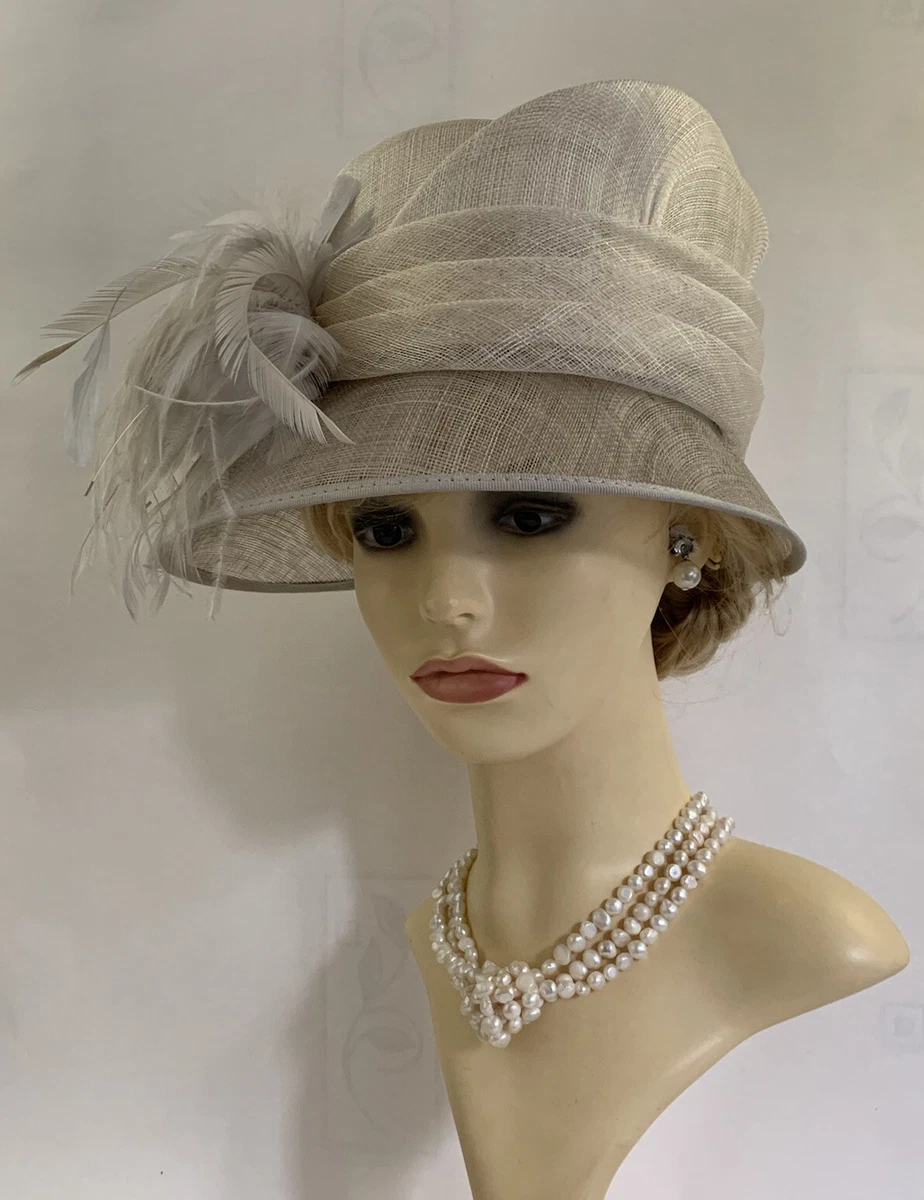 Ladies grey wedding sale hats