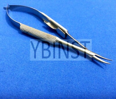 AUTOCLAVABLE PASSIVATED BARRAQUER MICRO SURGERY DELICATE NEEDLE HOLDER 4'' CURVED