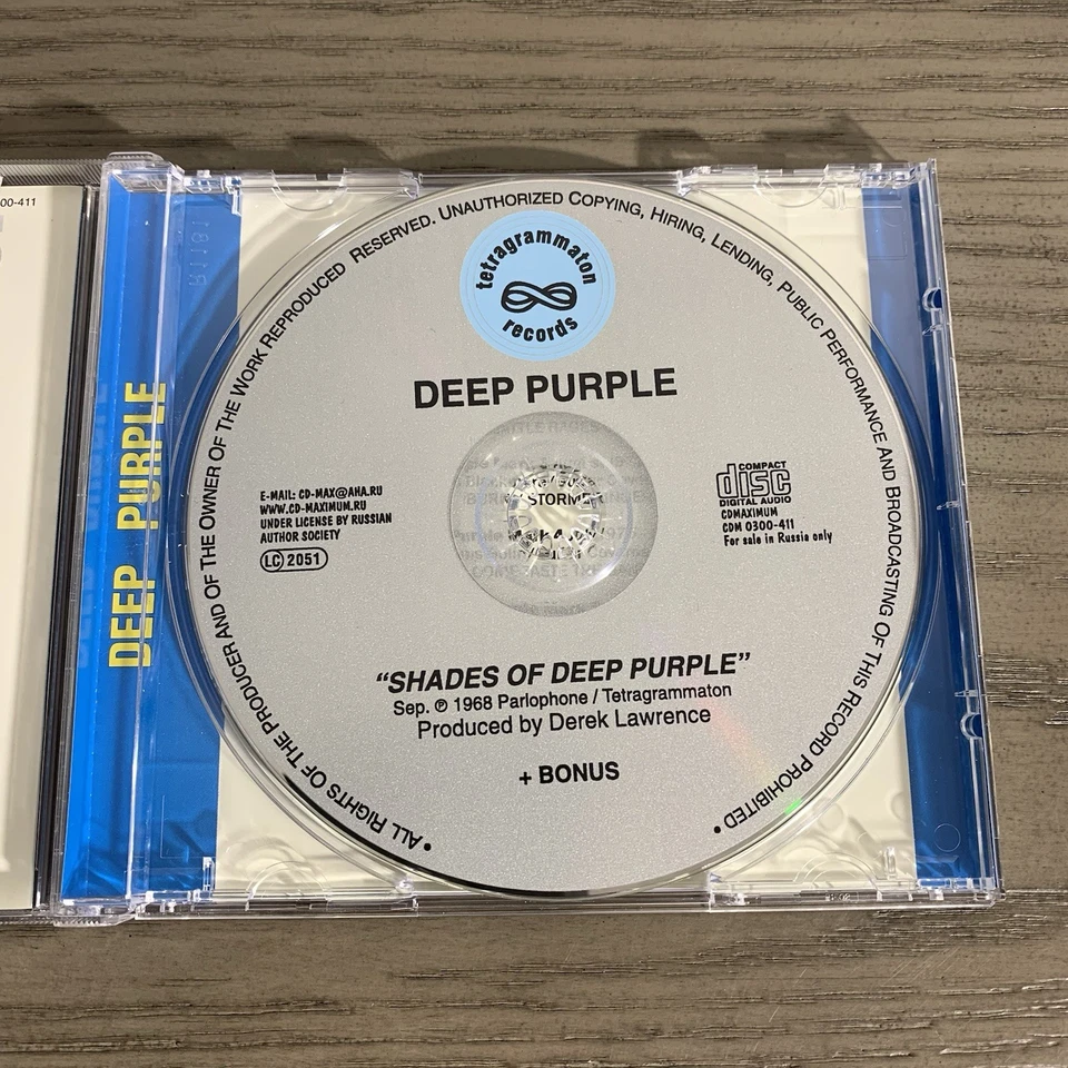 Deep Purple Shades Of Deep Purple/Single Hits 3 CD Foto 4 de 4