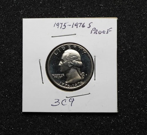 1776 ~ 1976 S 25c Washington Quarter Bicentennial 40% Silver Proof