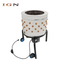 Motor Feather Plucker Stainless Steel Drum Chicken Plucker Machine 120V 280RPM