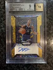 2018-19 Panini Prizm Jaren Jackson Jr GOLD Fast Break RC #10/10 BGS 9 Auto 10