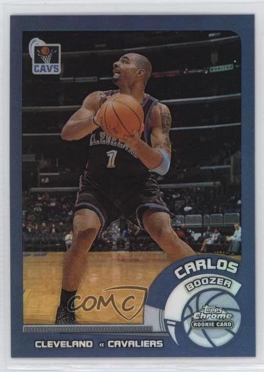 2002-03 Topps Chrome Refractor Carlos Boozer #127 7v7