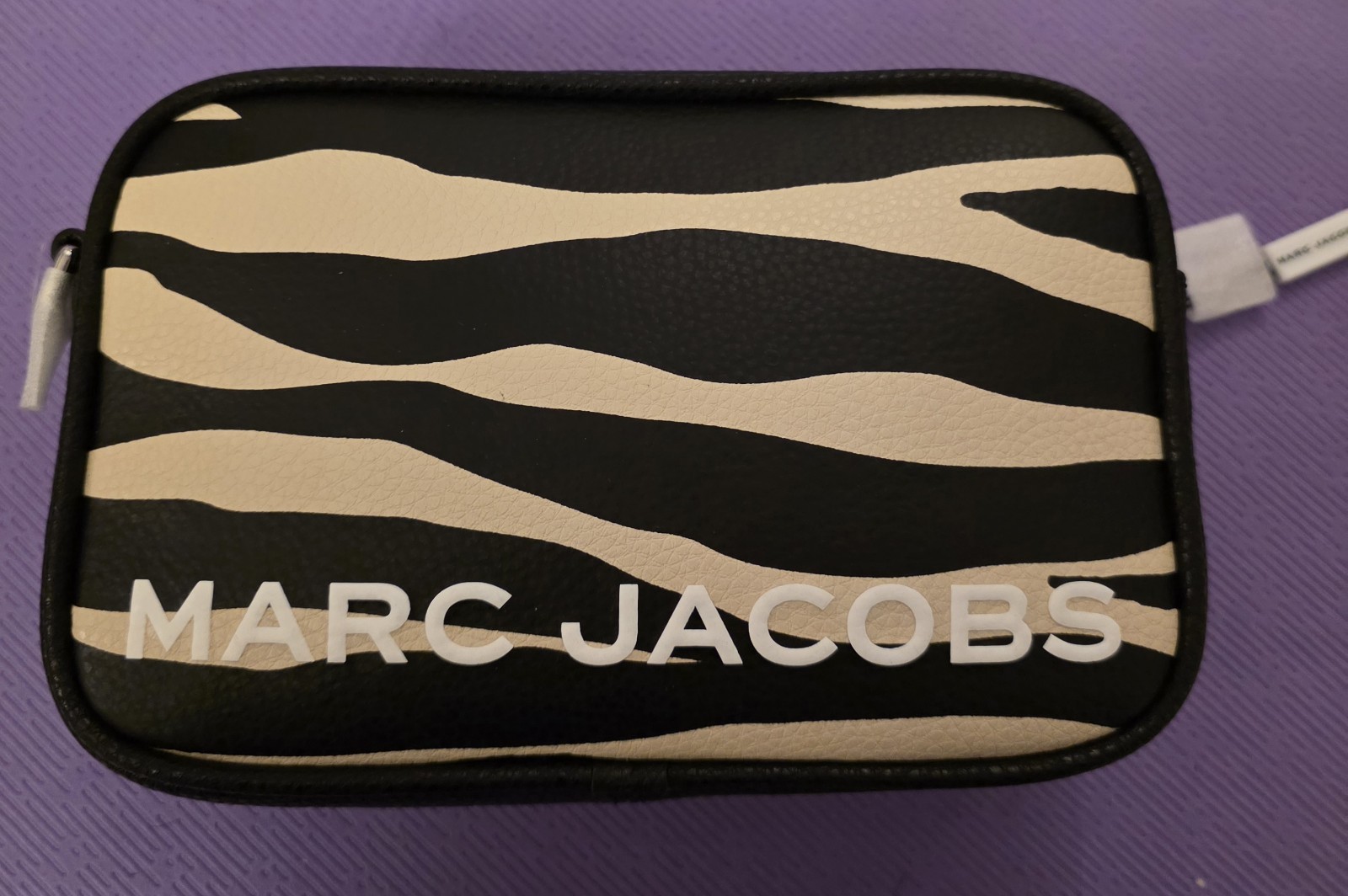 Marc Jacobs Zebra Print Bold Flash Camera Bag Crossbody New