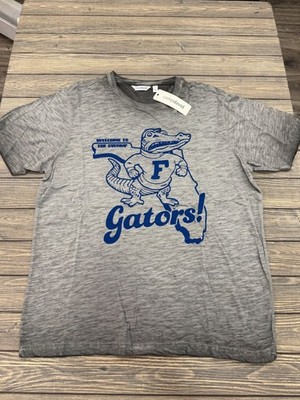 Camp David Mens Large Gray Florida Gators Graphic Tee 100% Cotton Made In China